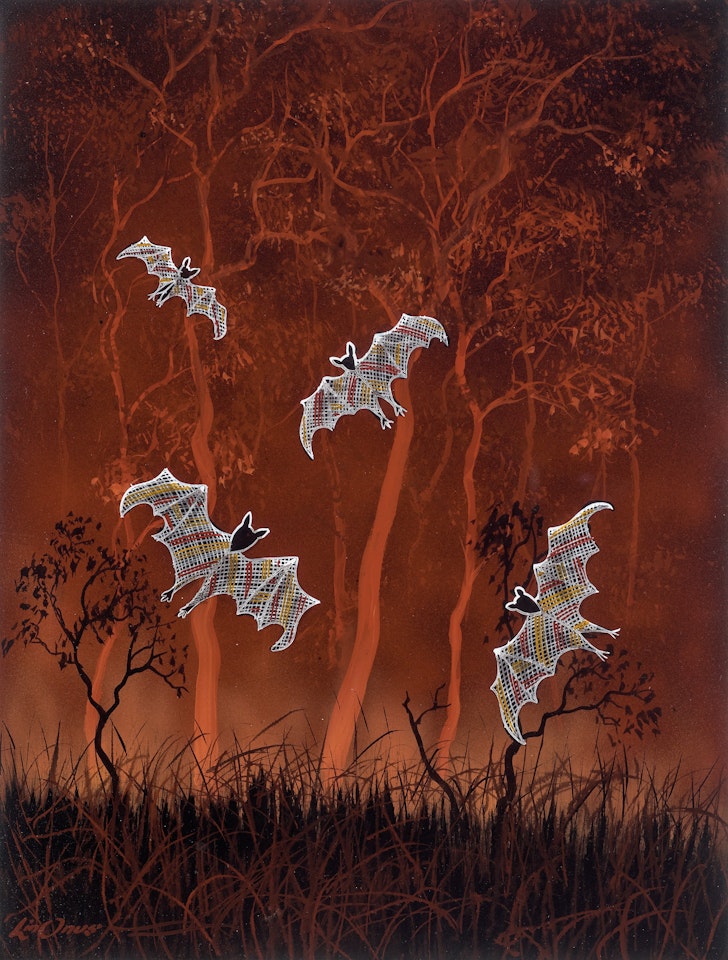 WARRINYA (FLYING FOXES) by Lin Onus