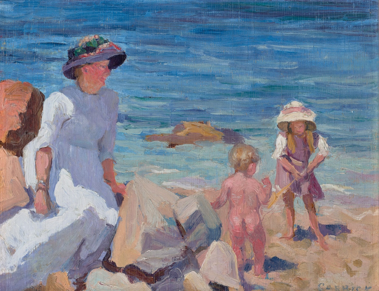 BY THE SEA by Ethel Carrick Fox