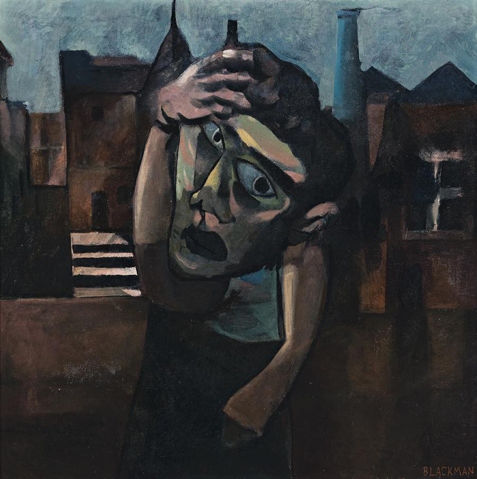 MAN IN DARK STREET by Charles Blackman