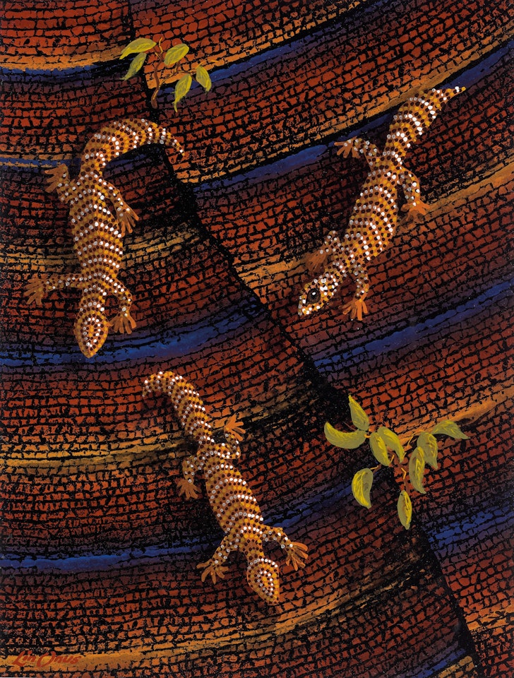 NGAKAYDJIL (LIZARDS) by Lin Onus