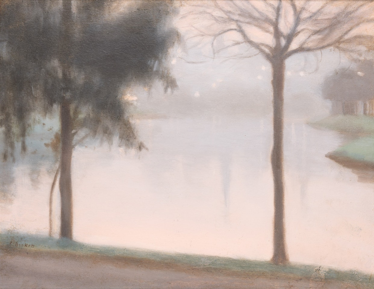 VIEW ACROSS THE YARRA by Clarice Beckett