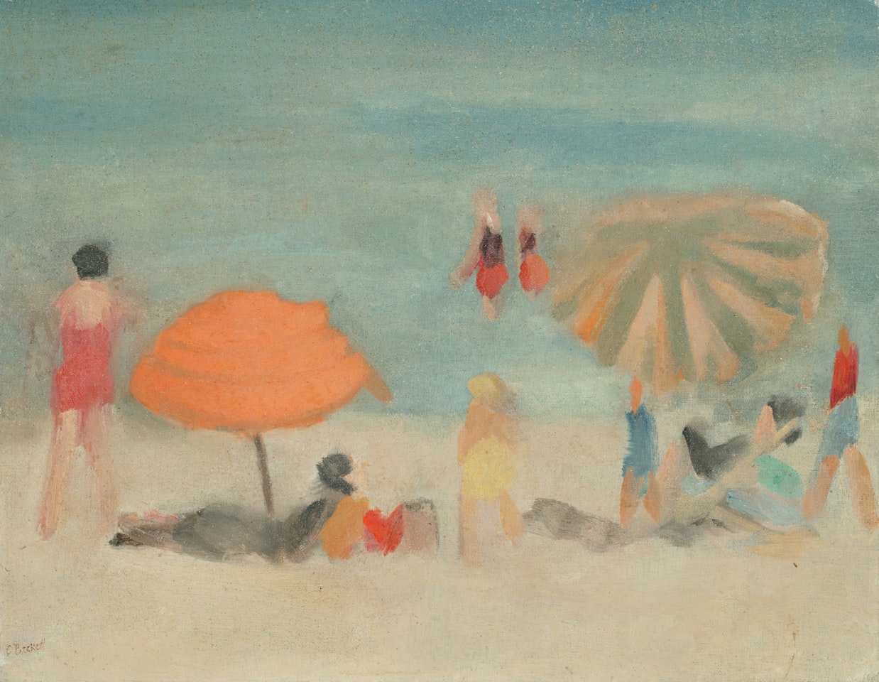 BEACH SCENE by Clarice Beckett