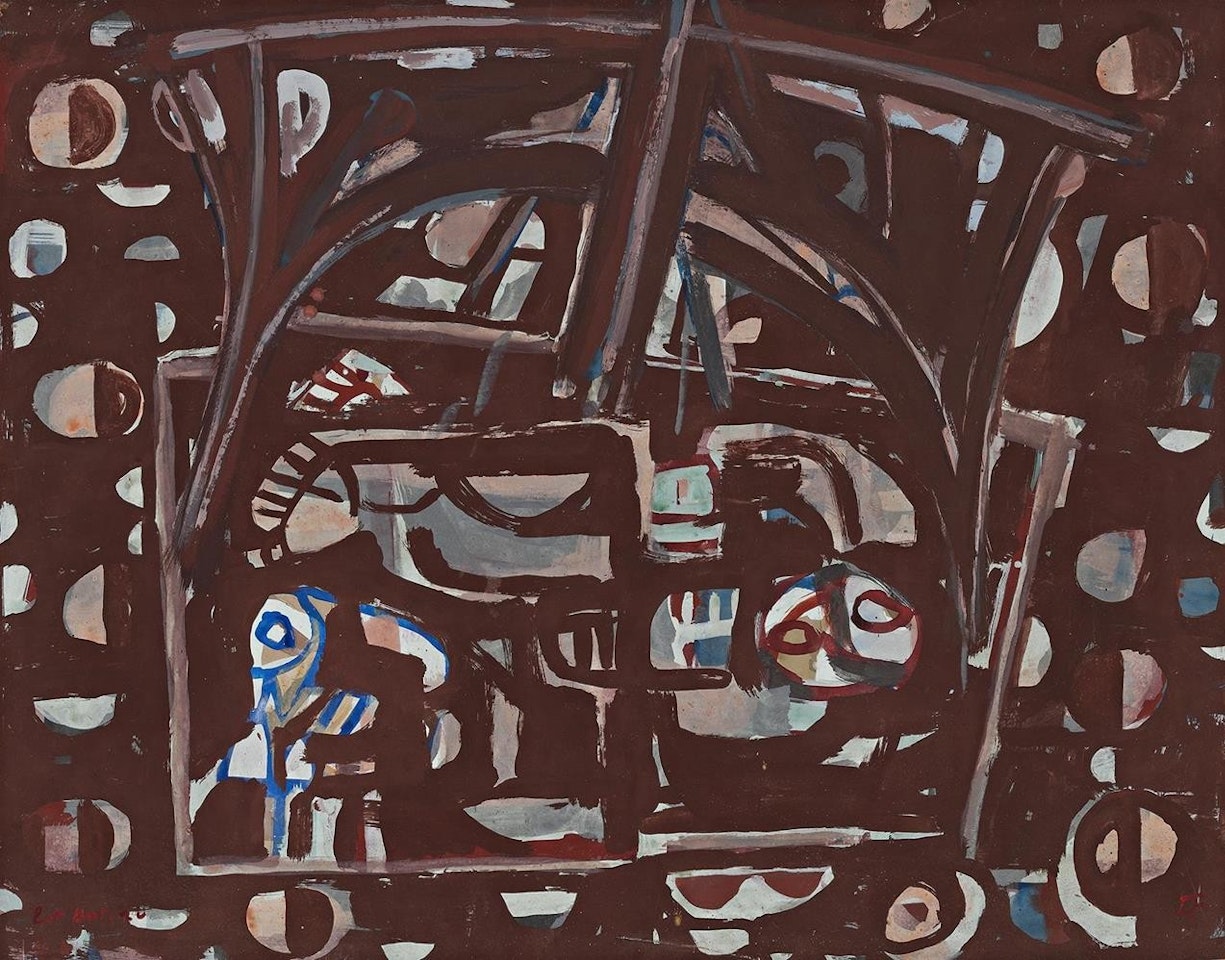 LIT BATEAU (THE RAFT AT NIGHT) by Ian Fairweather