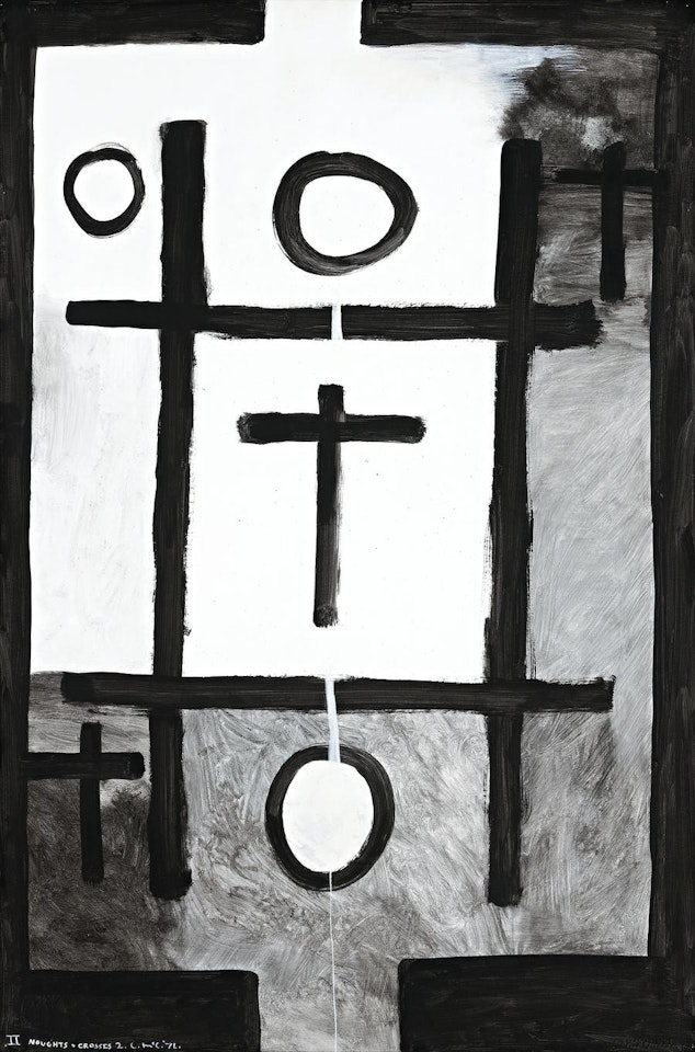 NOUGHTS AND CROSSES, SERIES 2, NO. 2 by Colin Mccahon