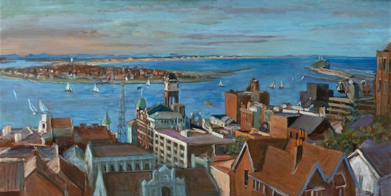 NEWCASTLE HARBOUR by Margaret Hannah Olley