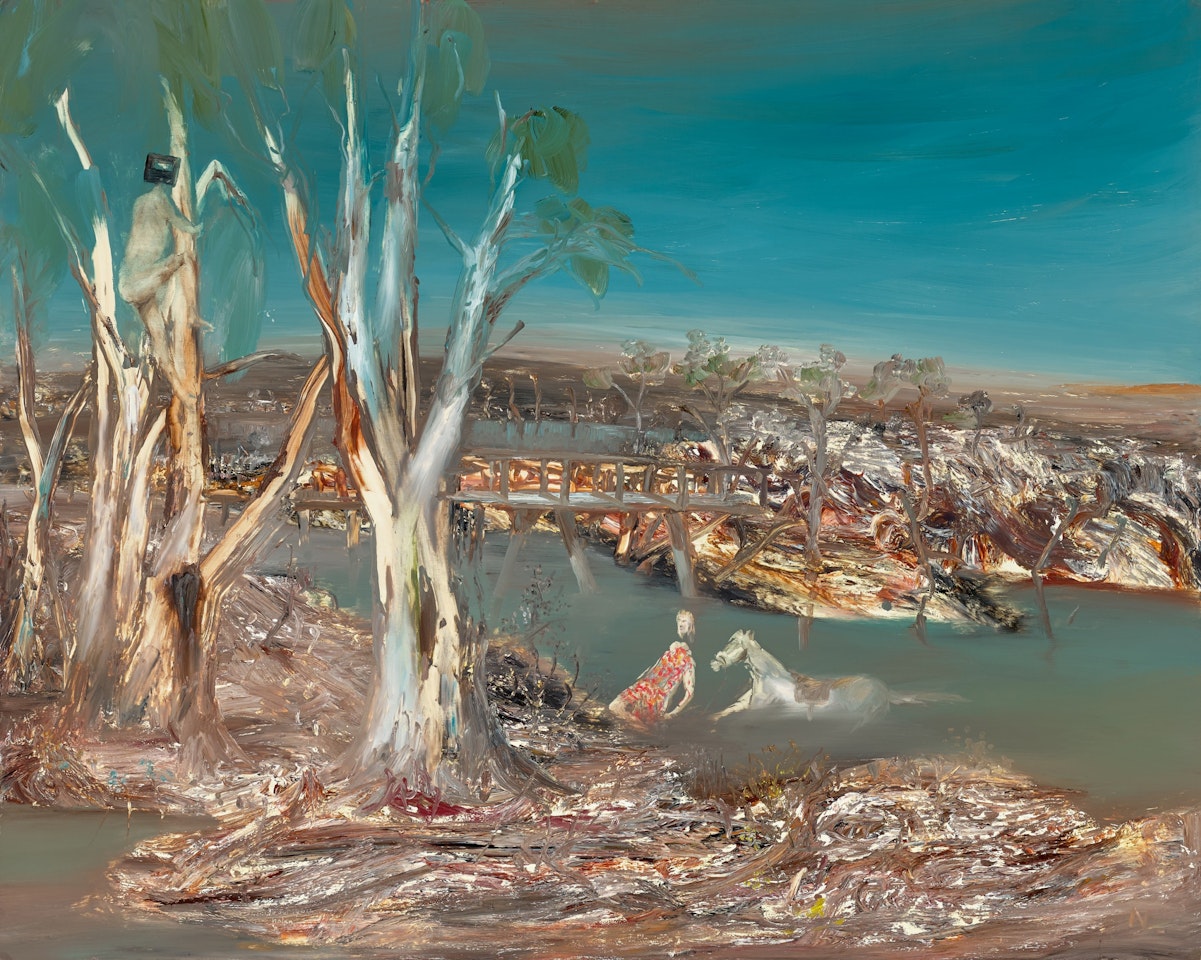 CROSSING THE RIVER by Sidney Nolan