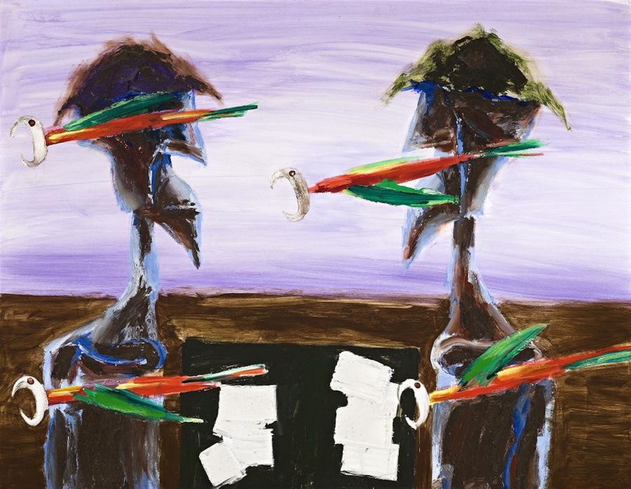 GAMBLERS AND PARROTS by Albert Tucker