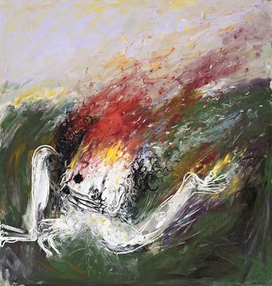 FALLEN NEBUCHADNEZZAR ON FIRE by Arthur Merric Bloomfield Boyd