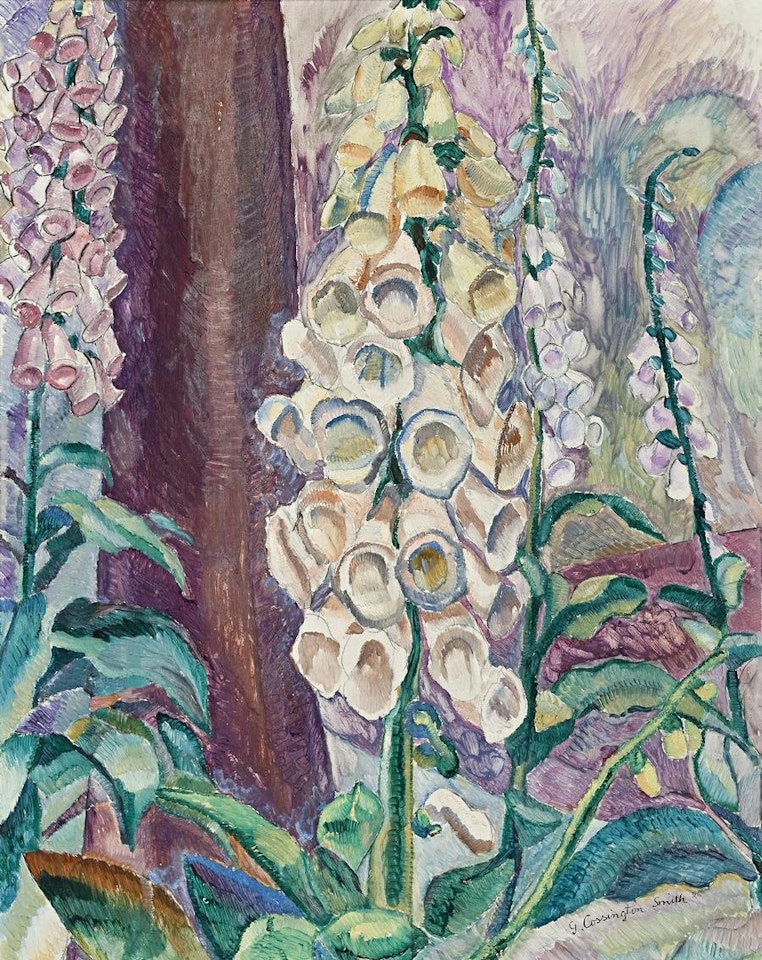 FOXGLOVES GROWING by Grace Cossington Smith
