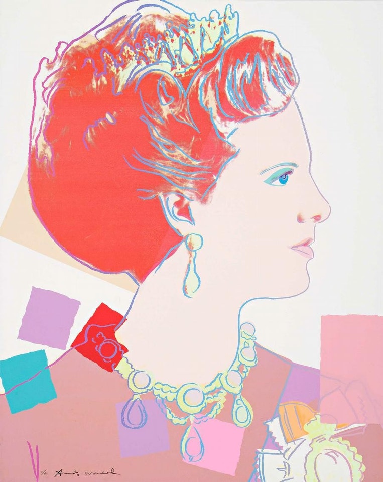 QUEEN MARGRETHE II OF DENMARK (FROM THE REIGNING QUEENS SERIES) by Andy Warhol