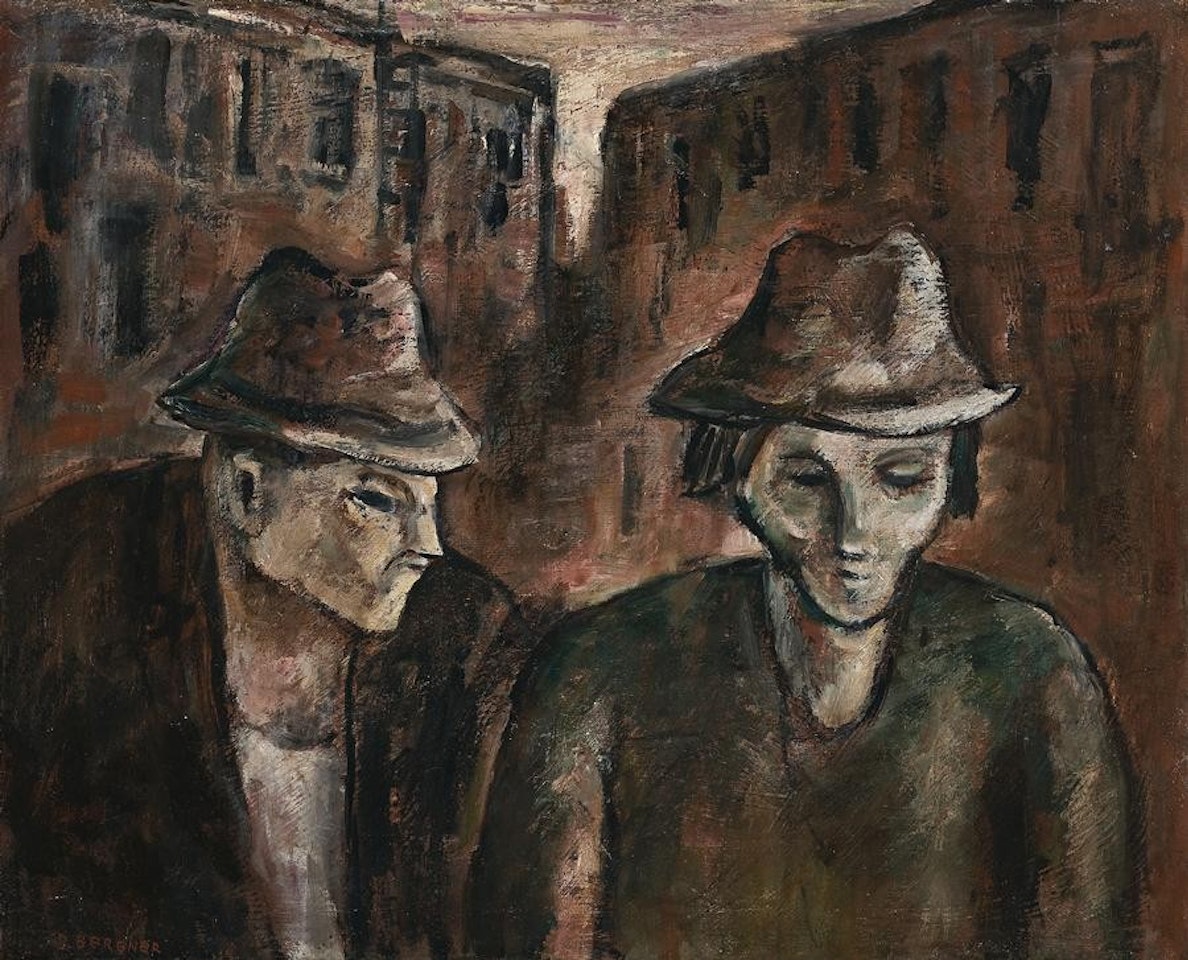 COUPLE IN FITZROY by Yosl Bergner