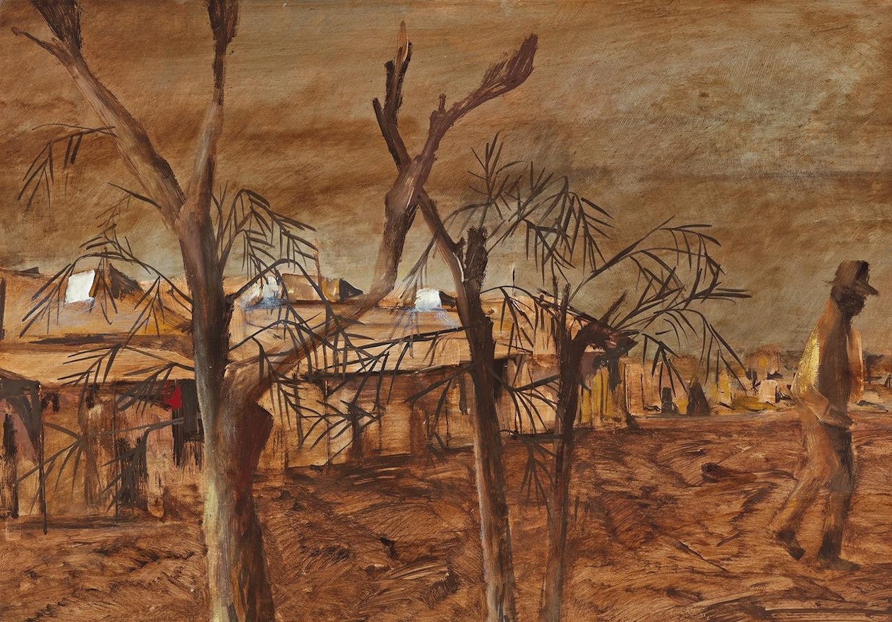DUST STORM OVER DARWIN by Sidney Nolan