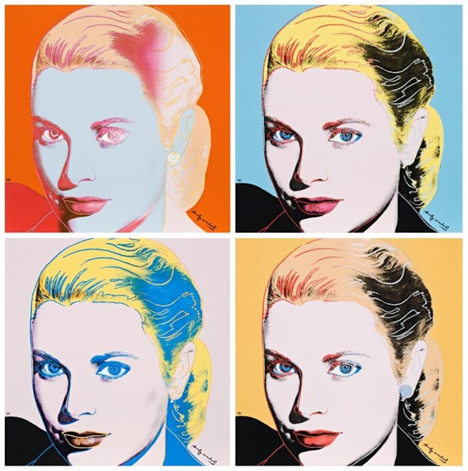 GRACE KELLY (SET OF FOUR CERAMIC TILES) by Andy Warhol