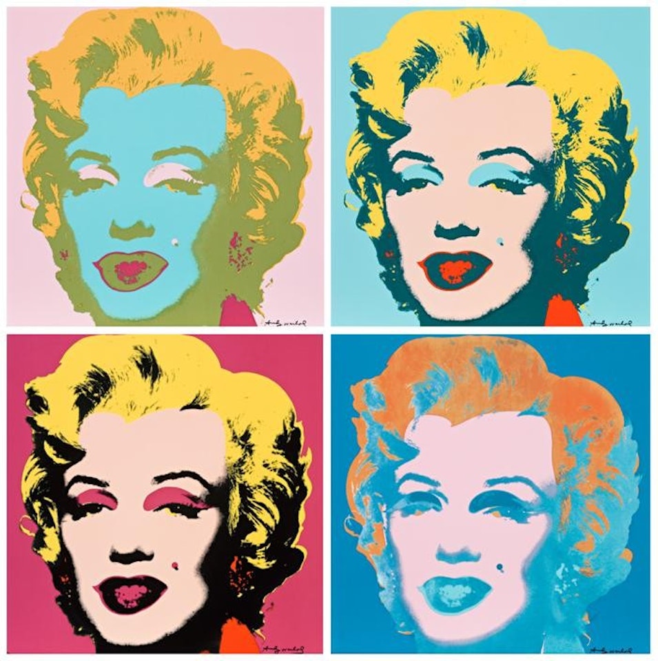 MARILYN MONROE (SET OF FOUR CERAMIC TILES) by Andy Warhol