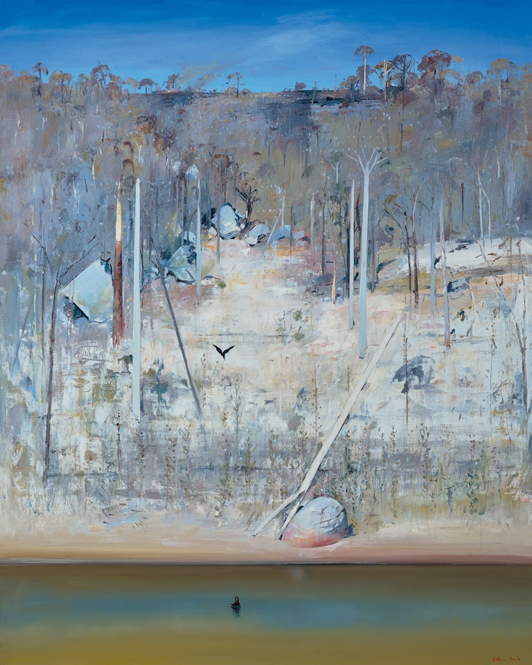 SHOALHAVEN RIVERBANKS AND LARGE STONES by Arthur Merric Bloomfield Boyd