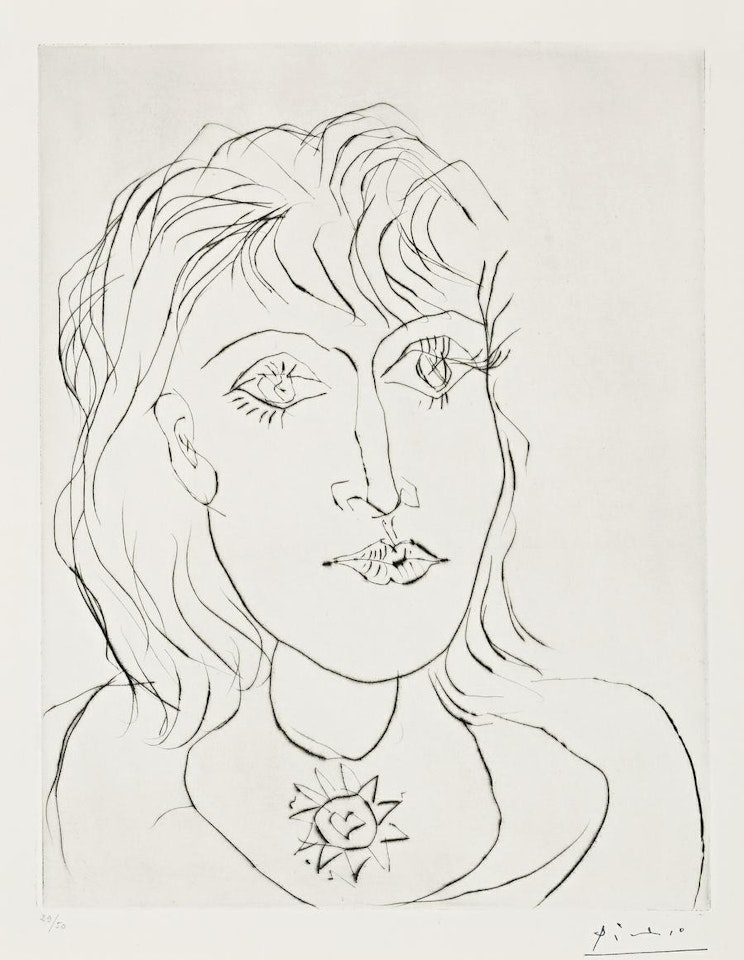 DORA MAAR AU COLLIER by Pablo Picasso