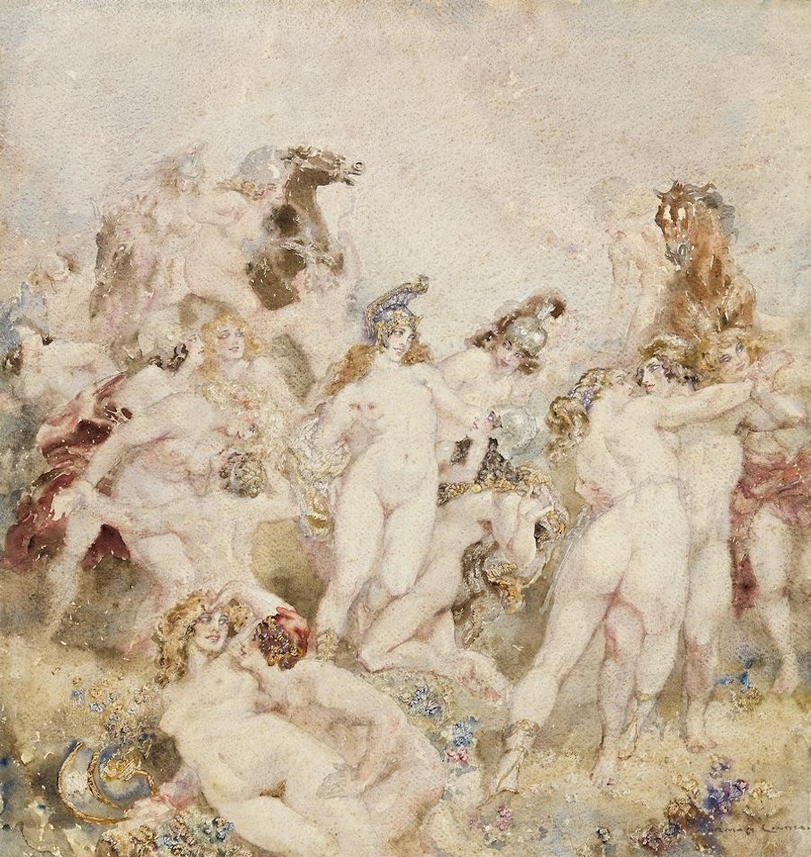 THE AMAZONS by Norman Alfred Williams Lindsay