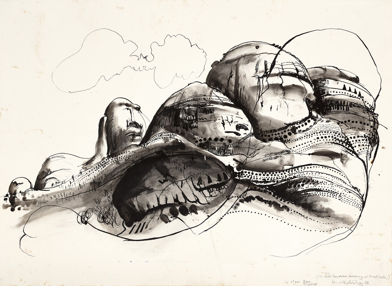 THE OLGAS, 8AM, ALSO KNOWN AS OLGAS III by Brett Whiteley