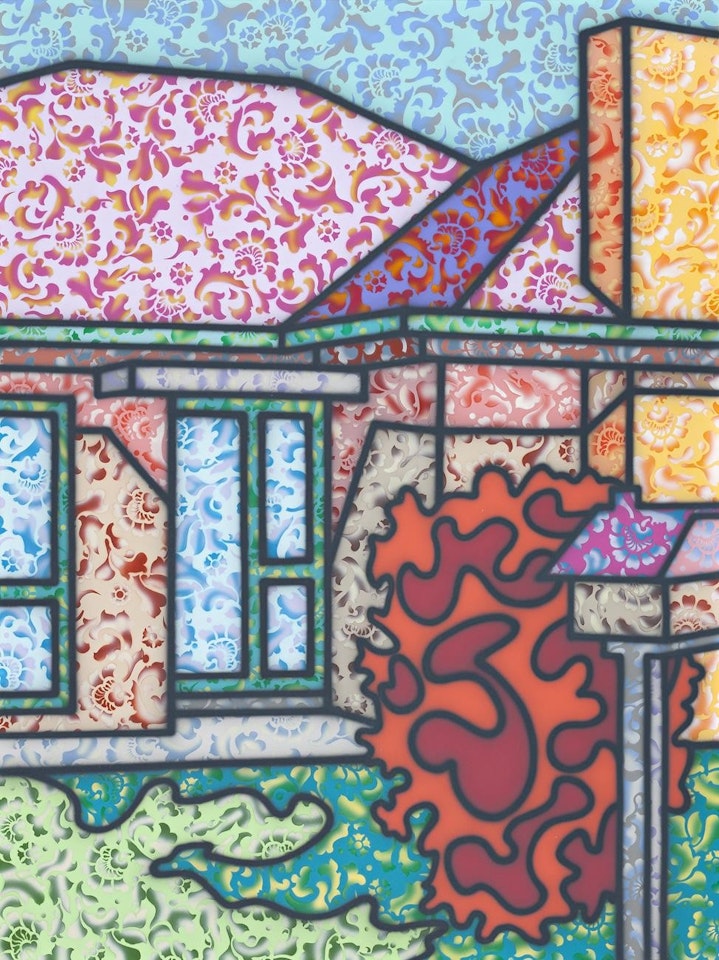 FLORIATED ADDRESS by Howard Arkley