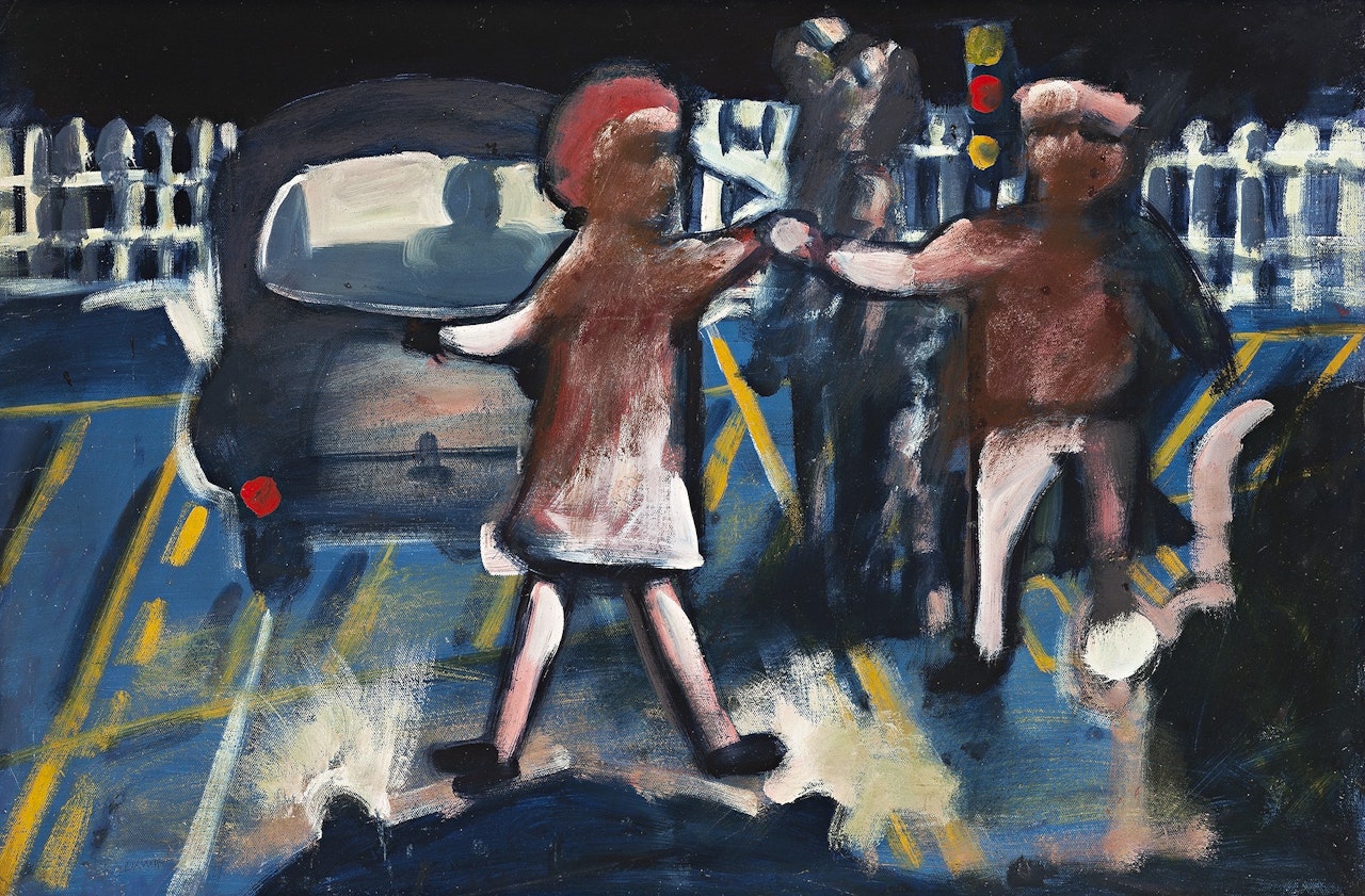 THE CROSSING by Charles Blackman