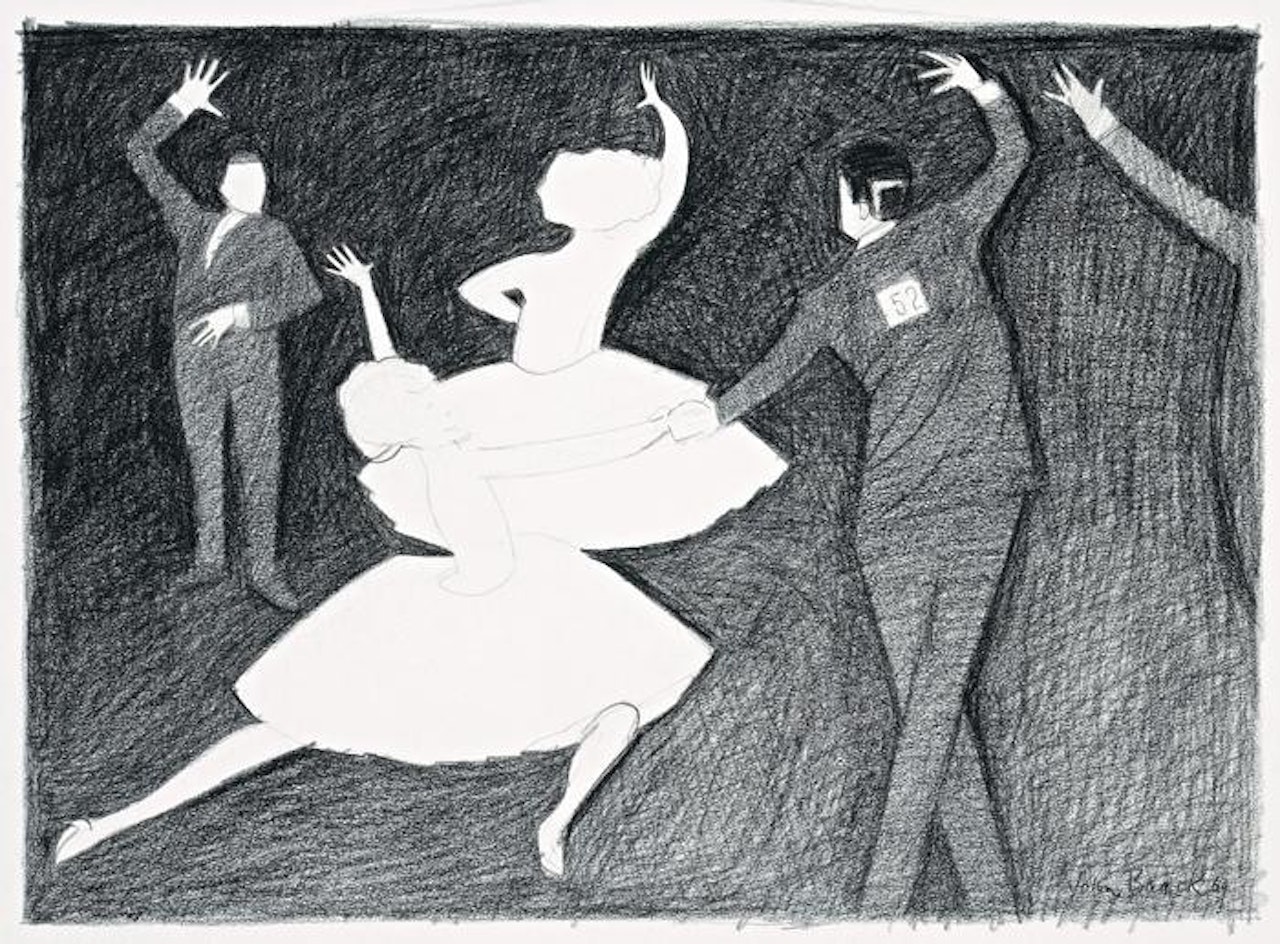 STUDY FOR BALLROOM DANCING by John Brack