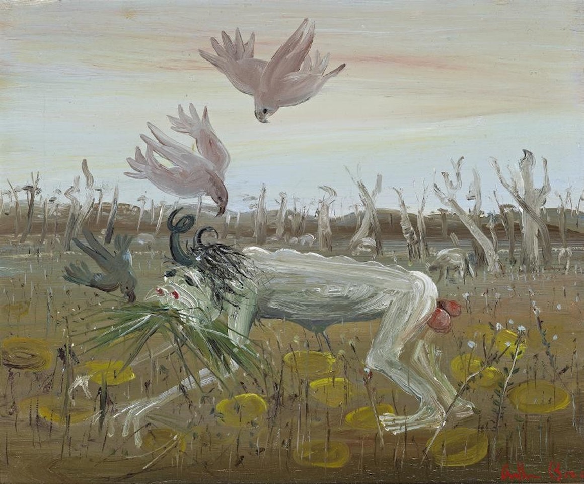 NEBUCHADNEZZAR EATING GRASS by Arthur Merric Bloomfield Boyd
