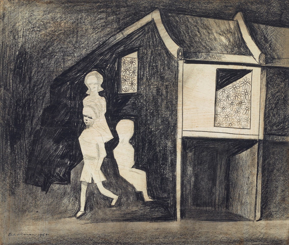 CHILDREN IN TERRACE HOUSES by Charles Blackman