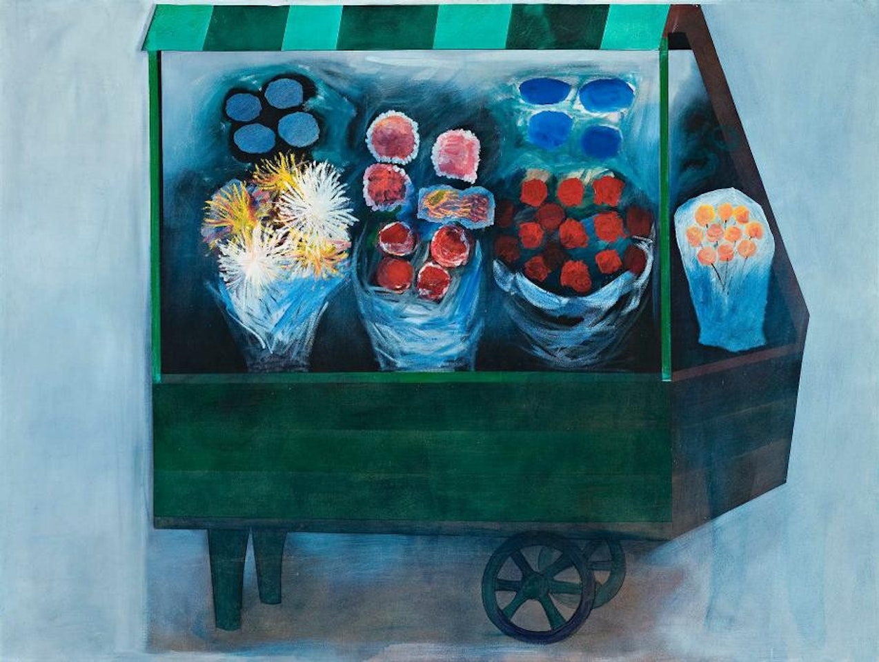 FLOWER BARROW, LONDON by Charles Blackman