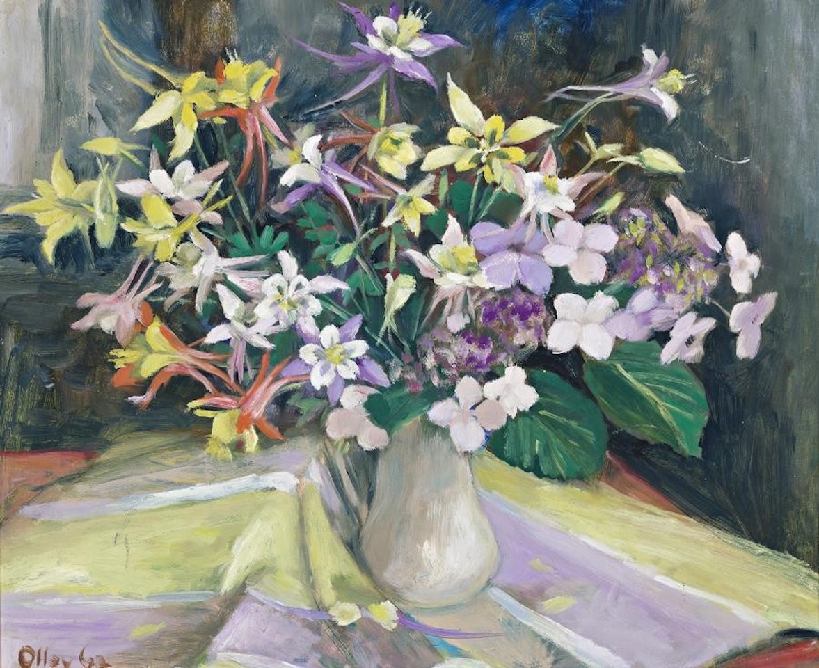 COLUMBINES by Margaret Hannah Olley