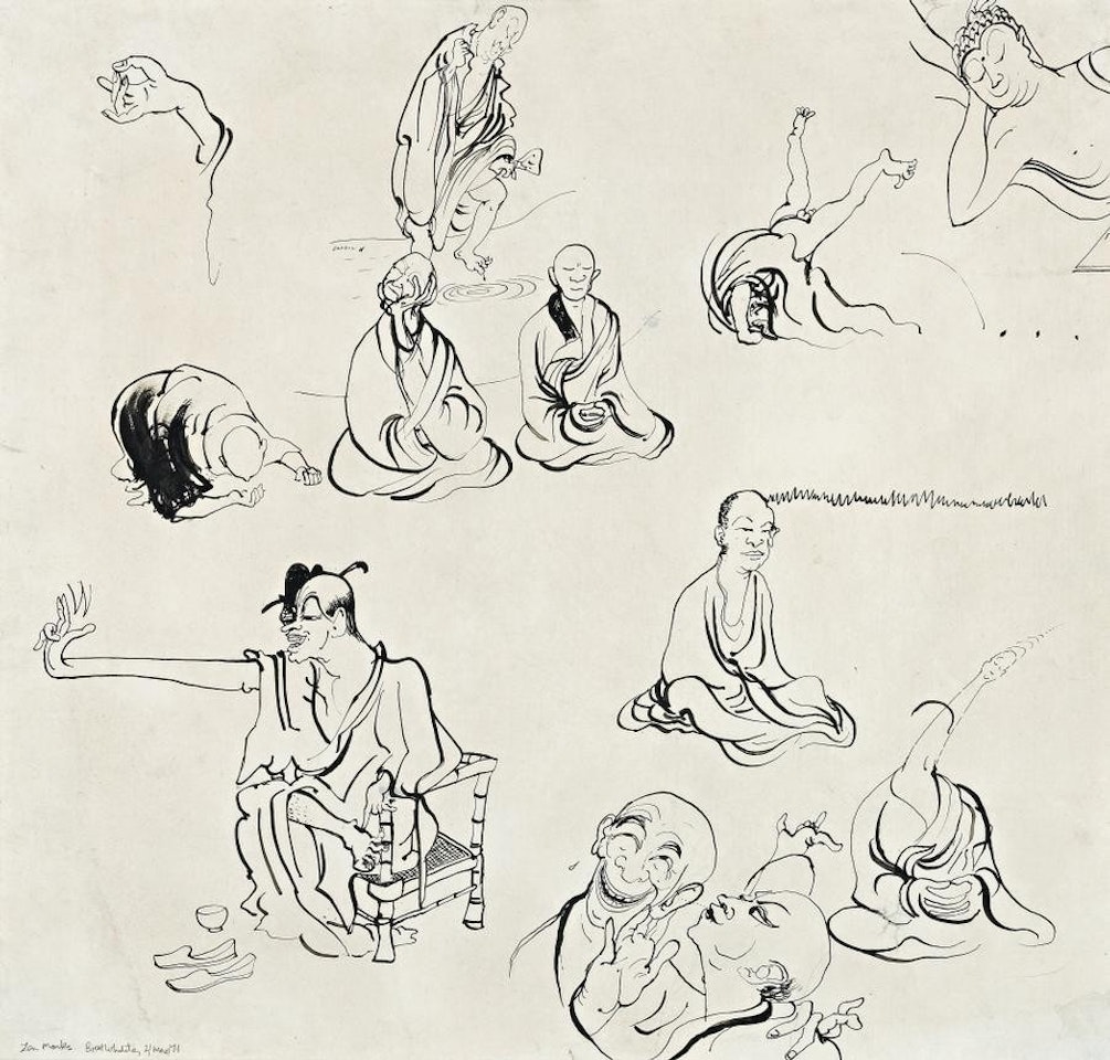 ZEN MONKS by Brett Whiteley