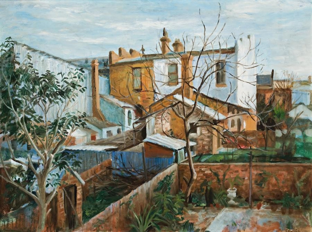 THE VIEW FROM DAVID STRACHAN"S KITCHEN by Margaret Hannah Olley