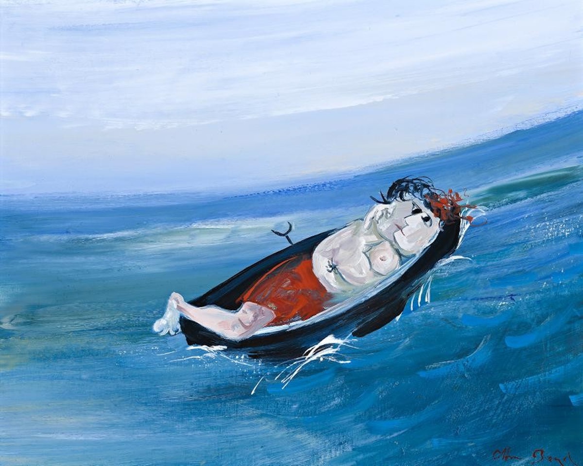LOVERS IN A BOAT by Arthur Merric Bloomfield Boyd