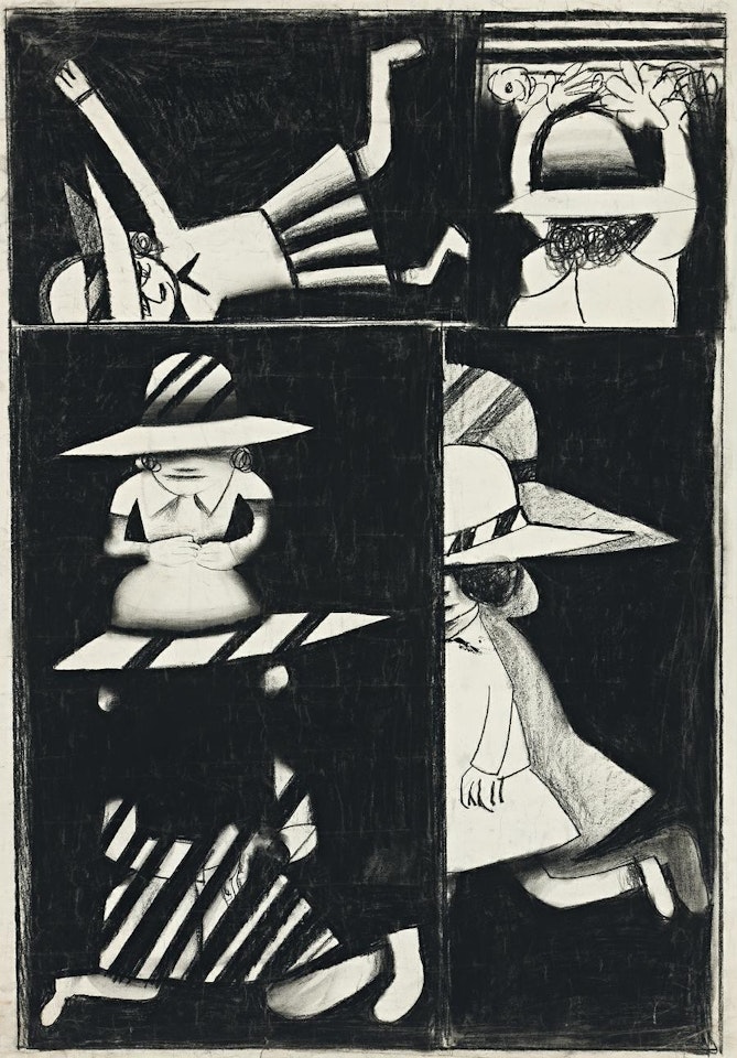 FIVE SCHOOLGIRLS by Charles Blackman