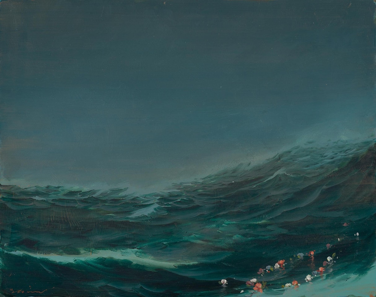 WAVE AND GARLAND by Tim Storrier