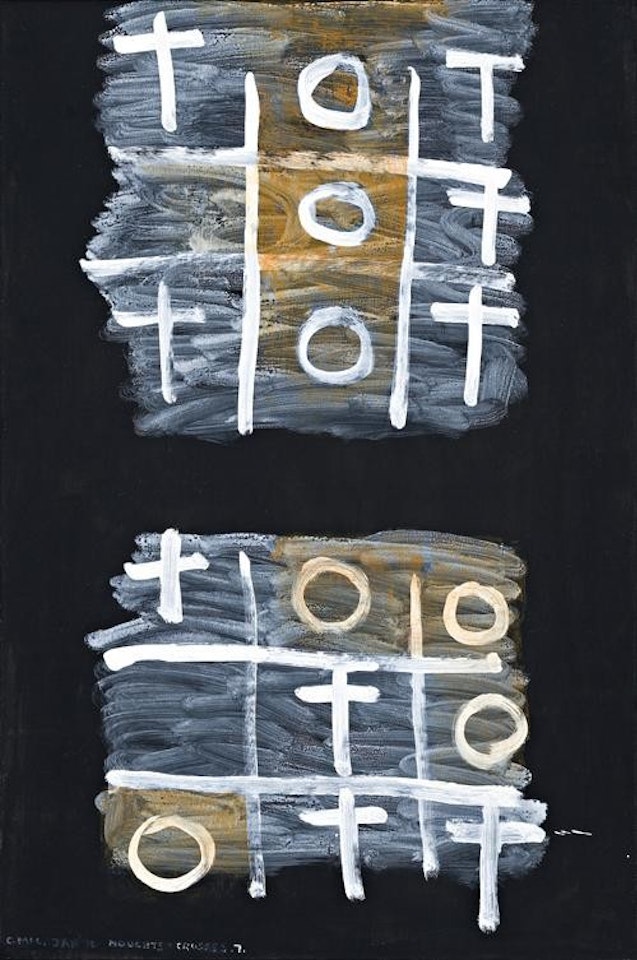 NOUGHTS AND CROSSES 7, (THE FIRST SET) by Colin Mccahon