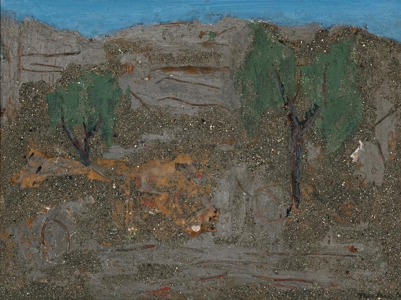 EARTH AND TREES by Albert Tucker