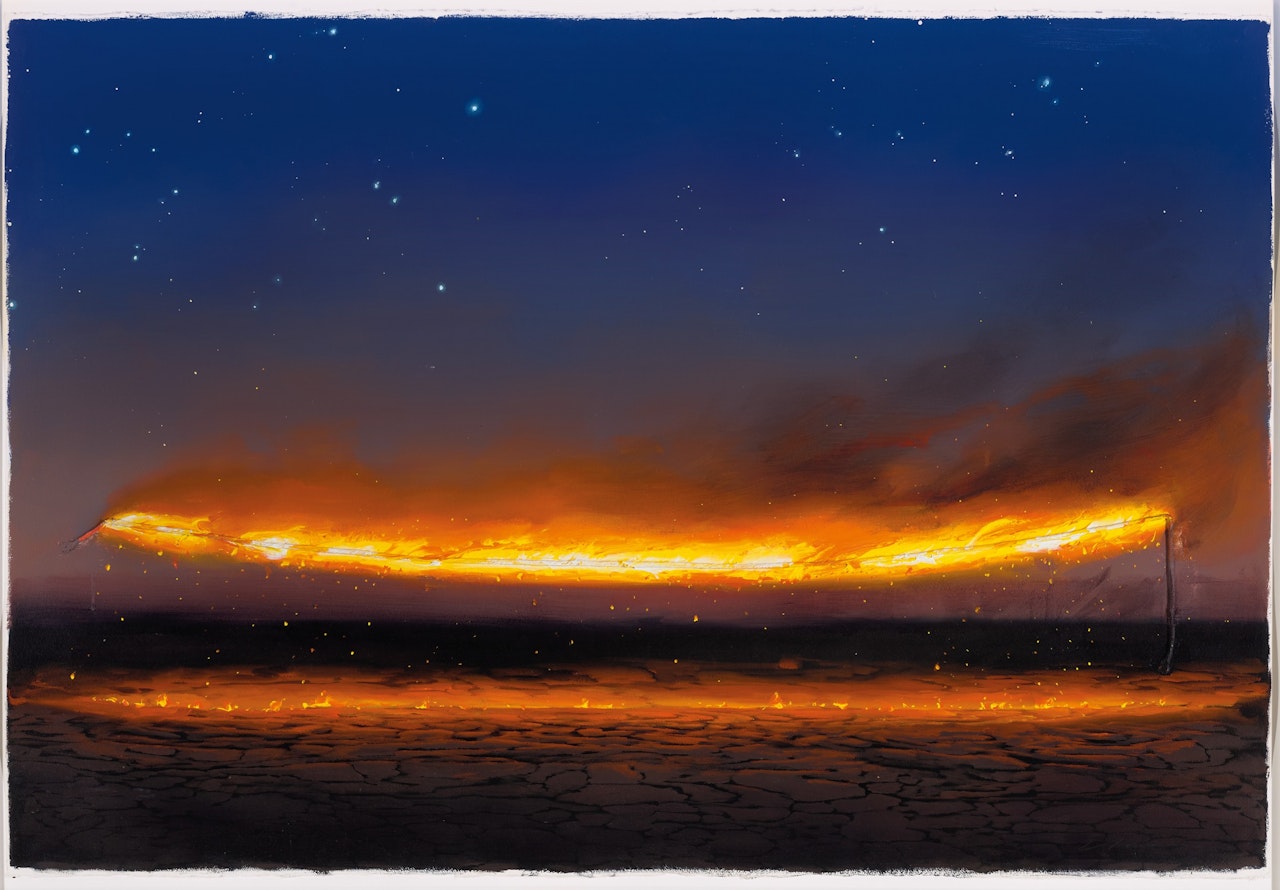 FIRE LINE by Tim Storrier