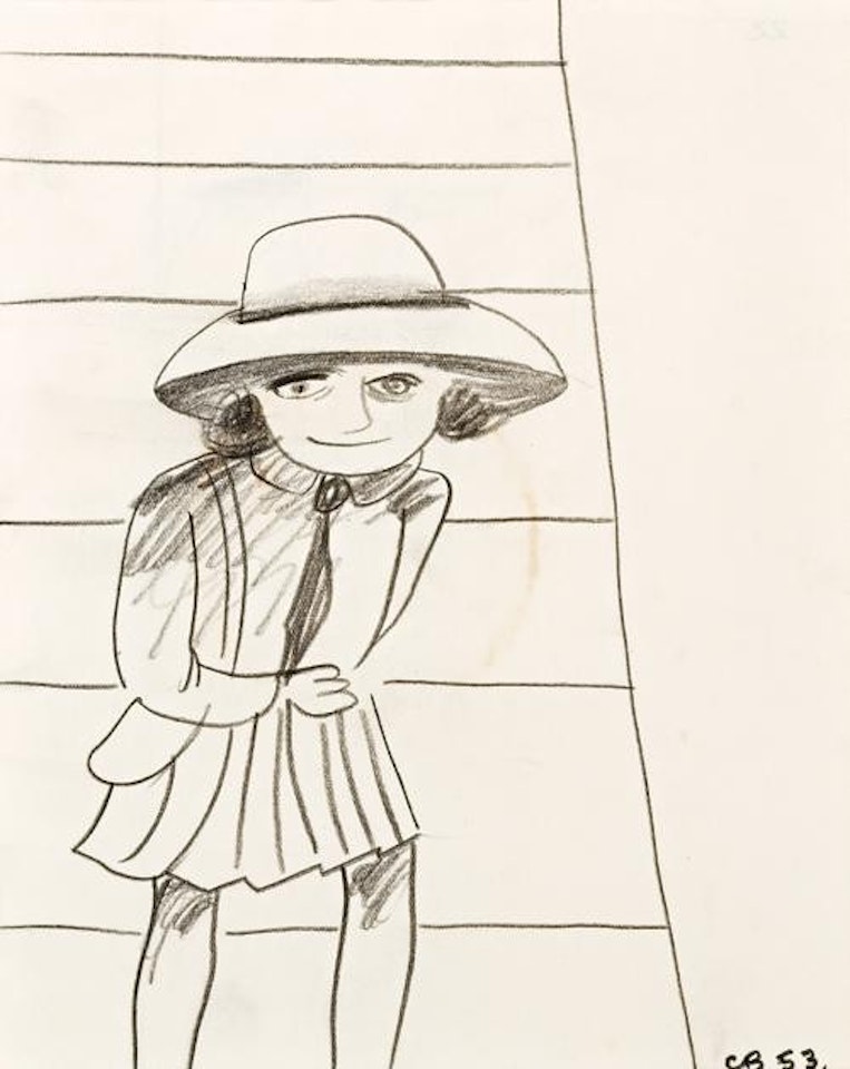 SMILING SCHOOLGIRL by Charles Blackman