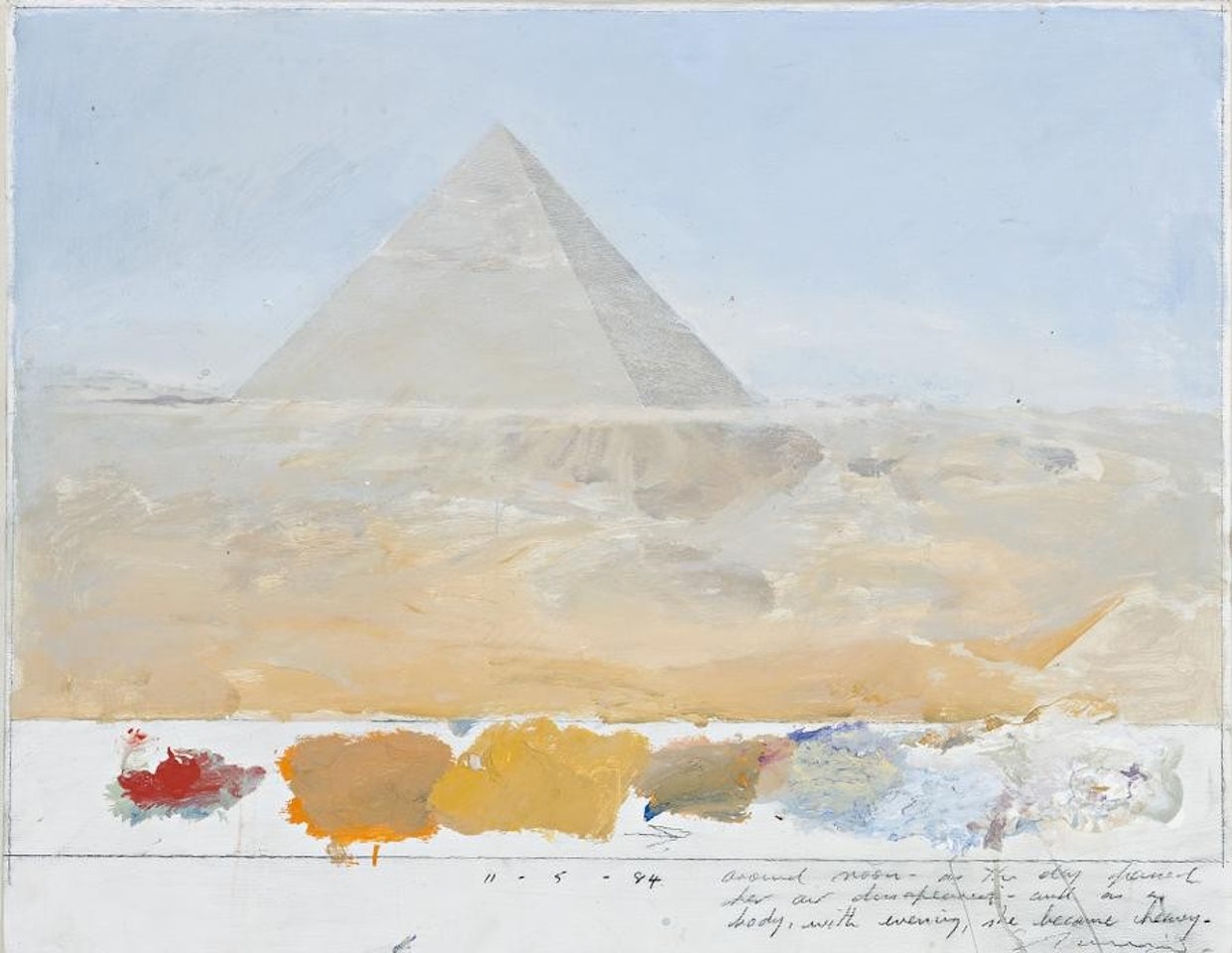 PYRAMID, GIZA by Tim Storrier