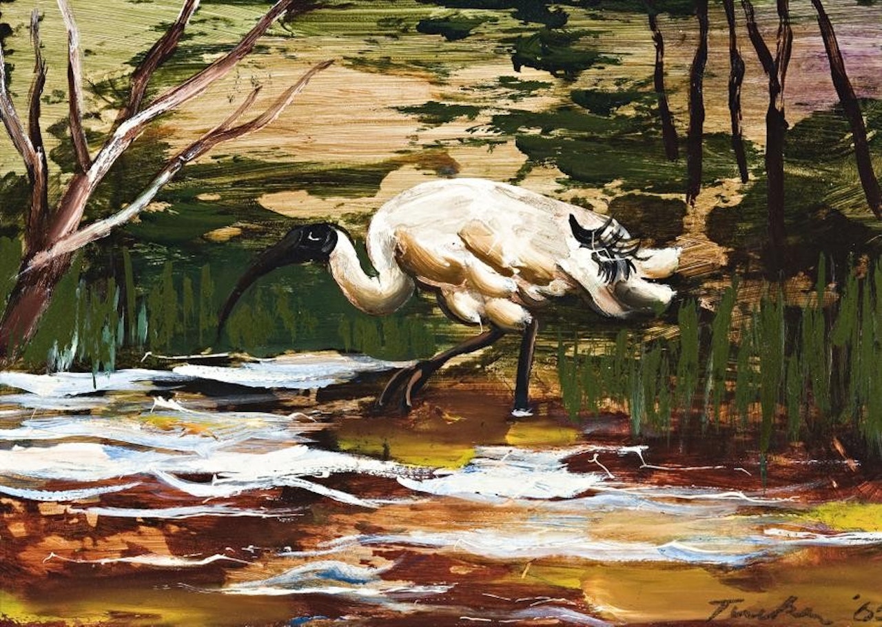 WADING BIRD by Albert Tucker