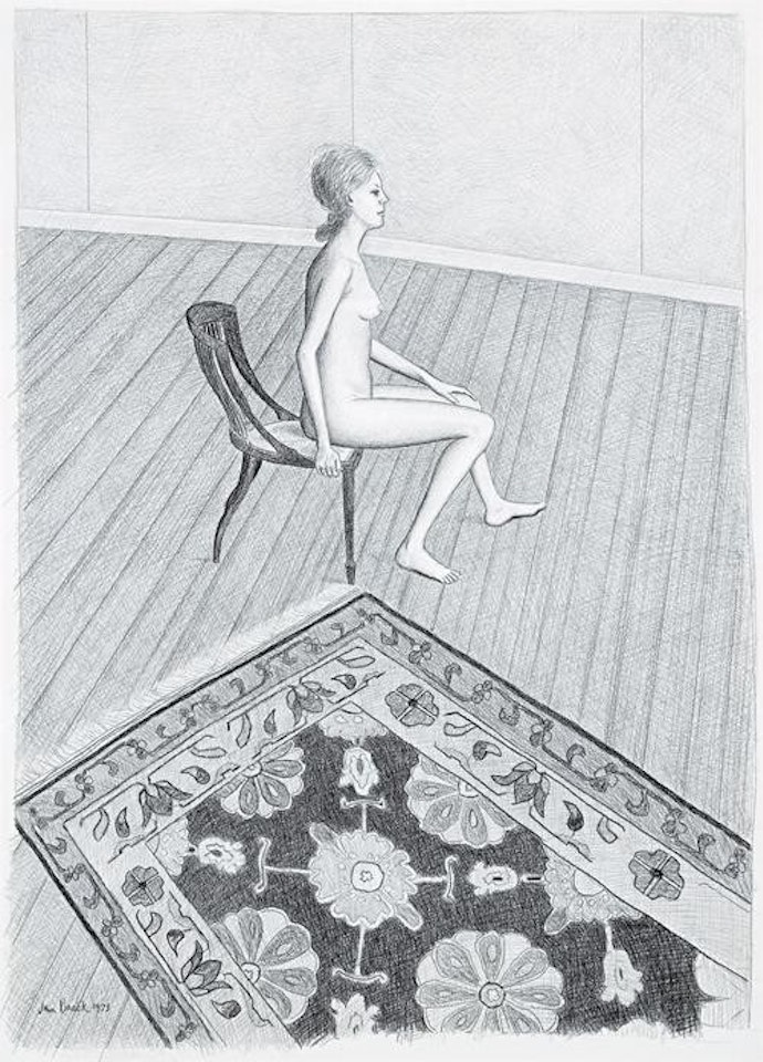 NUDE WITH FLORAL CARPET by John Brack