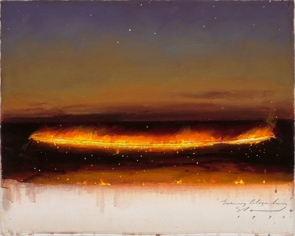 EVENING BLAZE LINE by Tim Storrier