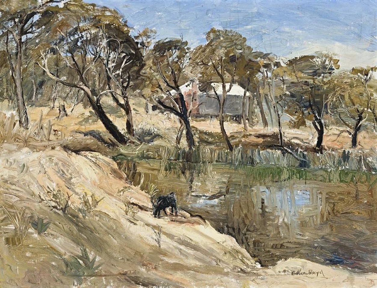 WATERHOLE AT PHILLIP ISLAND by Arthur Merric Bloomfield Boyd