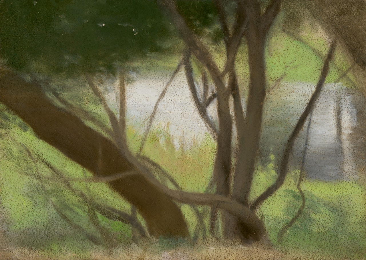 TREES BESIDE THE YARRA RIVER by Clarice Beckett