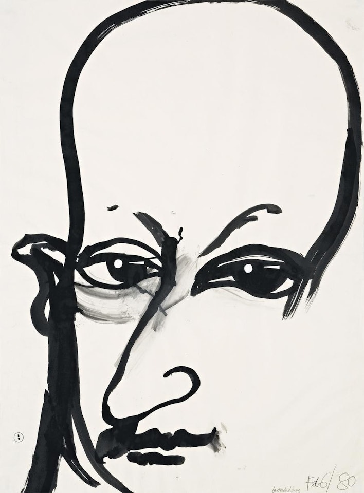 HEAD OF JOEL ELENBERG by Brett Whiteley