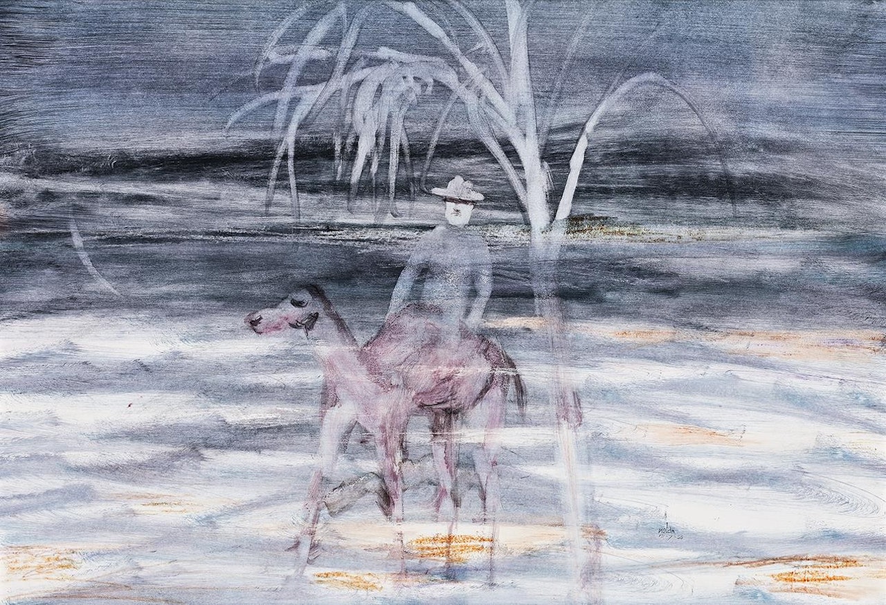 GALLIPOLI SOLDIER AND CAMEL by Sidney Nolan