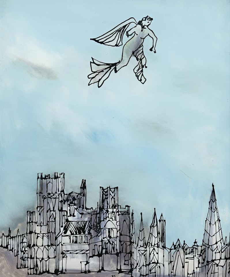 ANGEL OVER ELY by Sidney Nolan