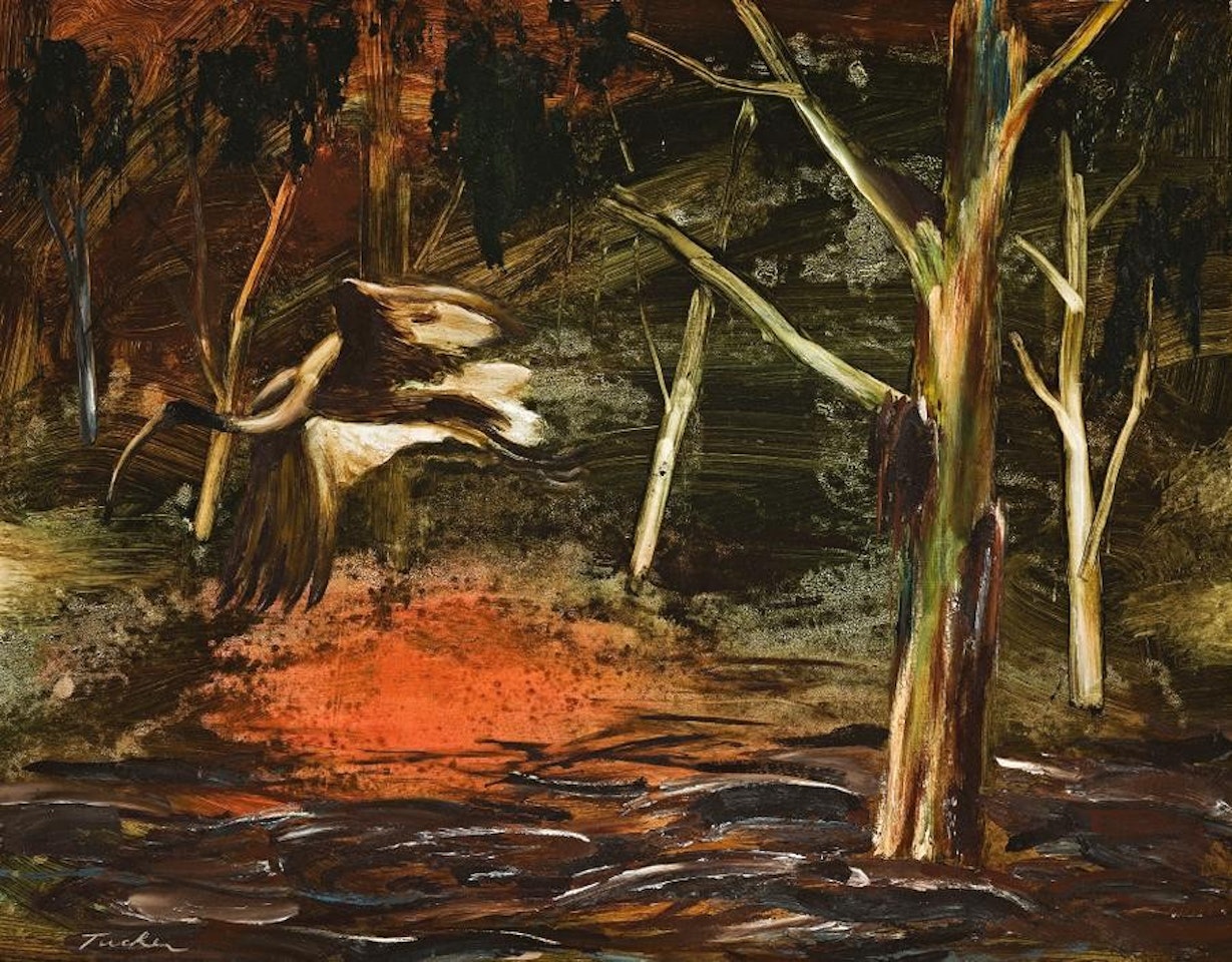 IBIS IN THE BUSH by Albert Tucker