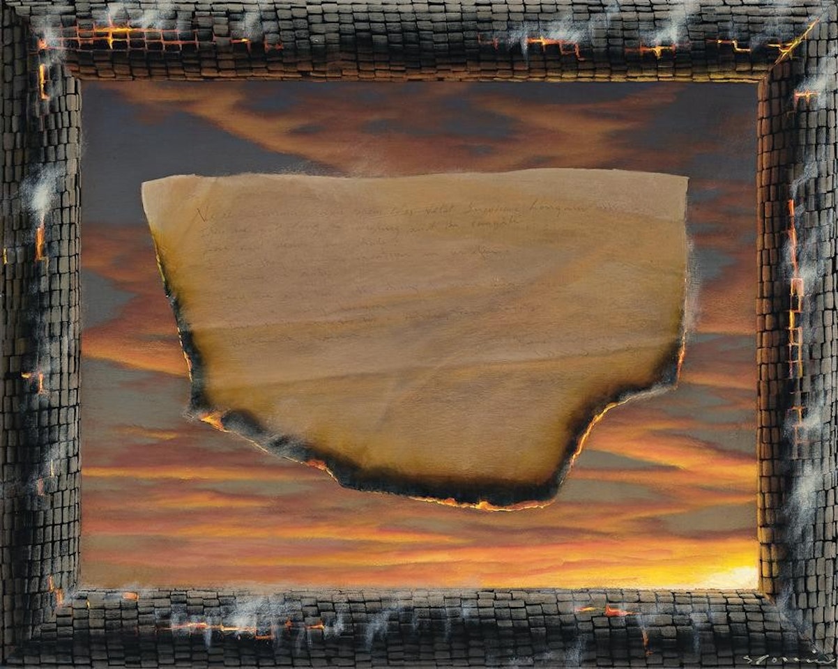 ASHES, FRAME AND DAYS by Tim Storrier