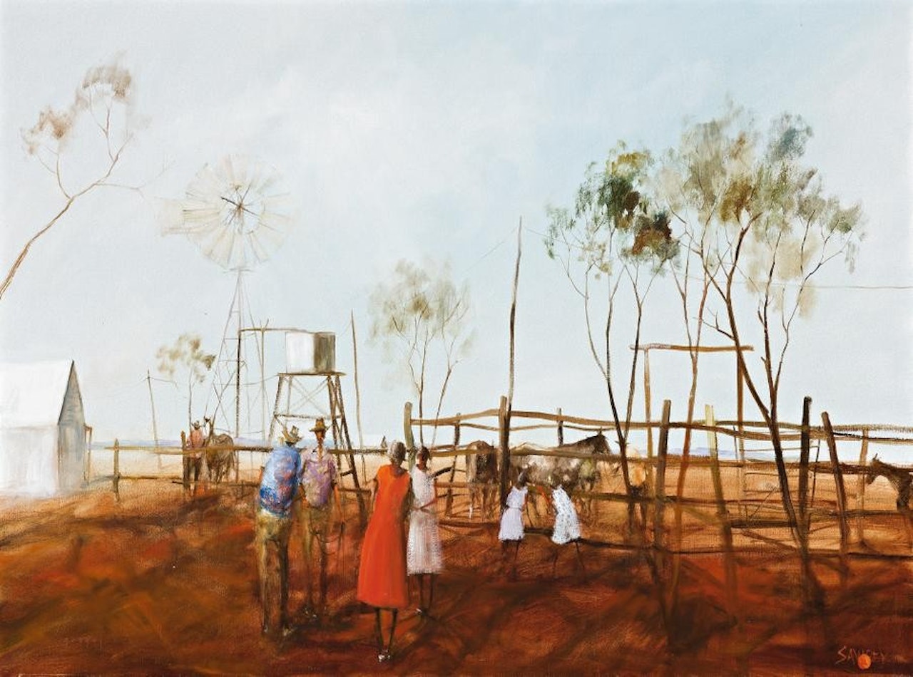 OUTBACK GATHERING by Hugh Sawrey